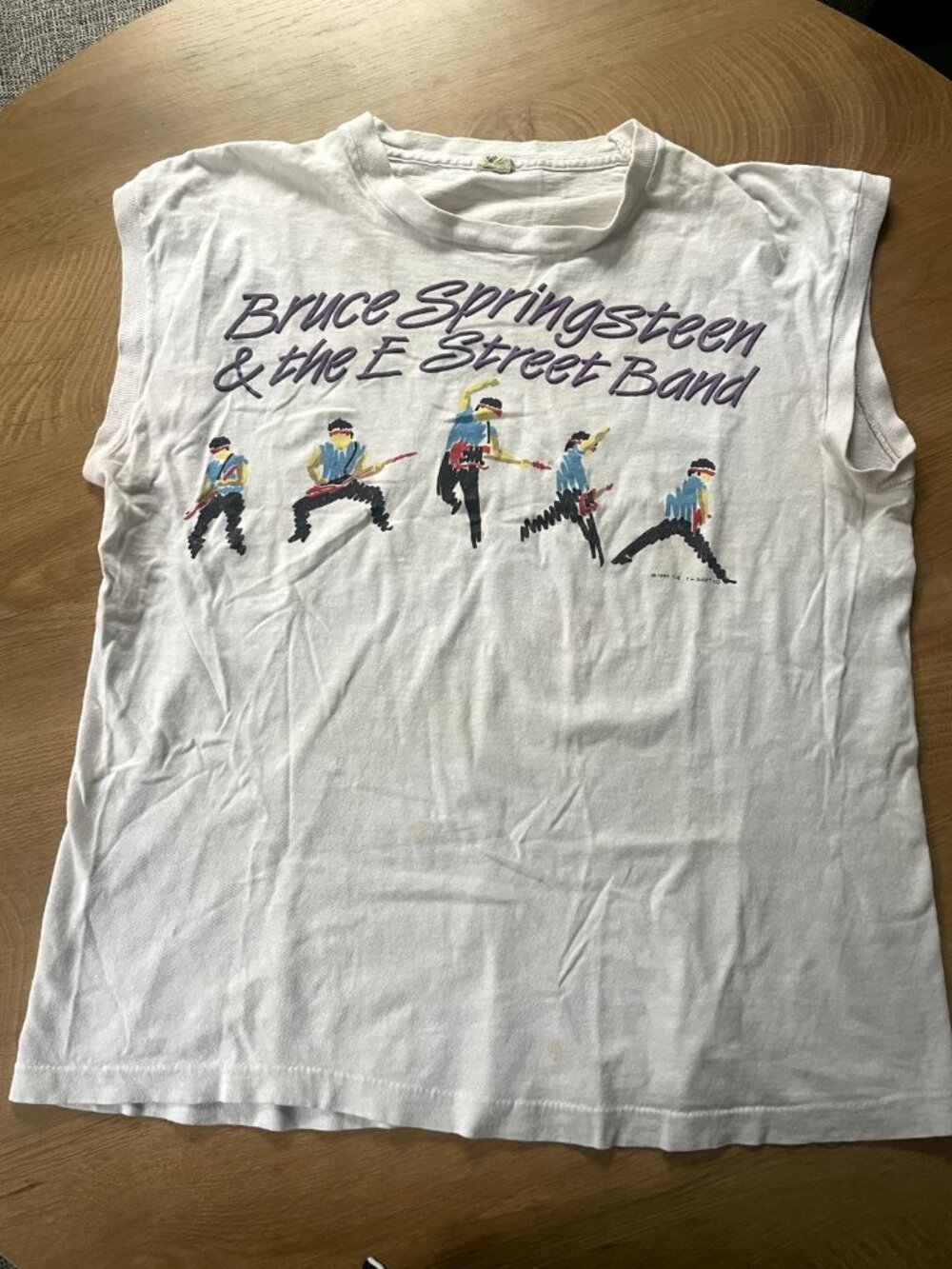 Vintage 80s Bruce Springsteen World Tour 84- 85 Sleeveless Shirt